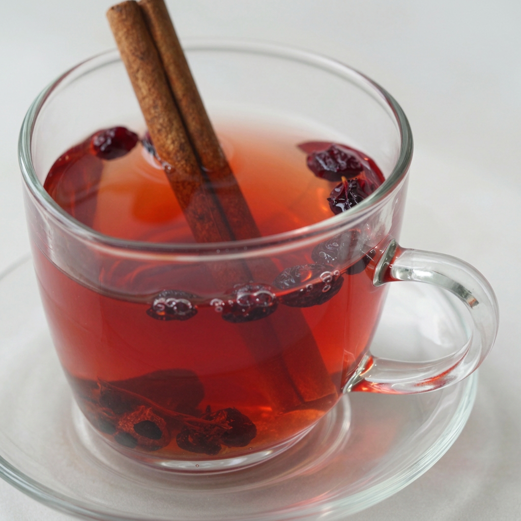 Elderberry Tea With Cinnamon Stick