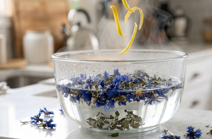 Botanical Facial Steam: Cornflower, Peppermint, and Citrus Facial Steamer