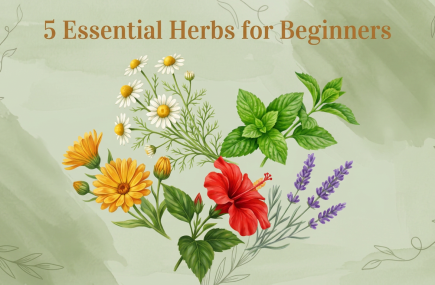 5 Essential Herbs for Beginners (Apothecary Guide)